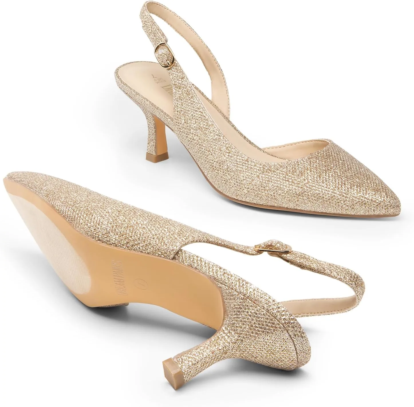 Party Wedding Sexy Casual Dress Shoes DREAM PAIRS Women's Kitten Heels Slingback Closed Pointed Toe Low Pumps Shoes monarch besiege experimental serigraphy duration Women 
