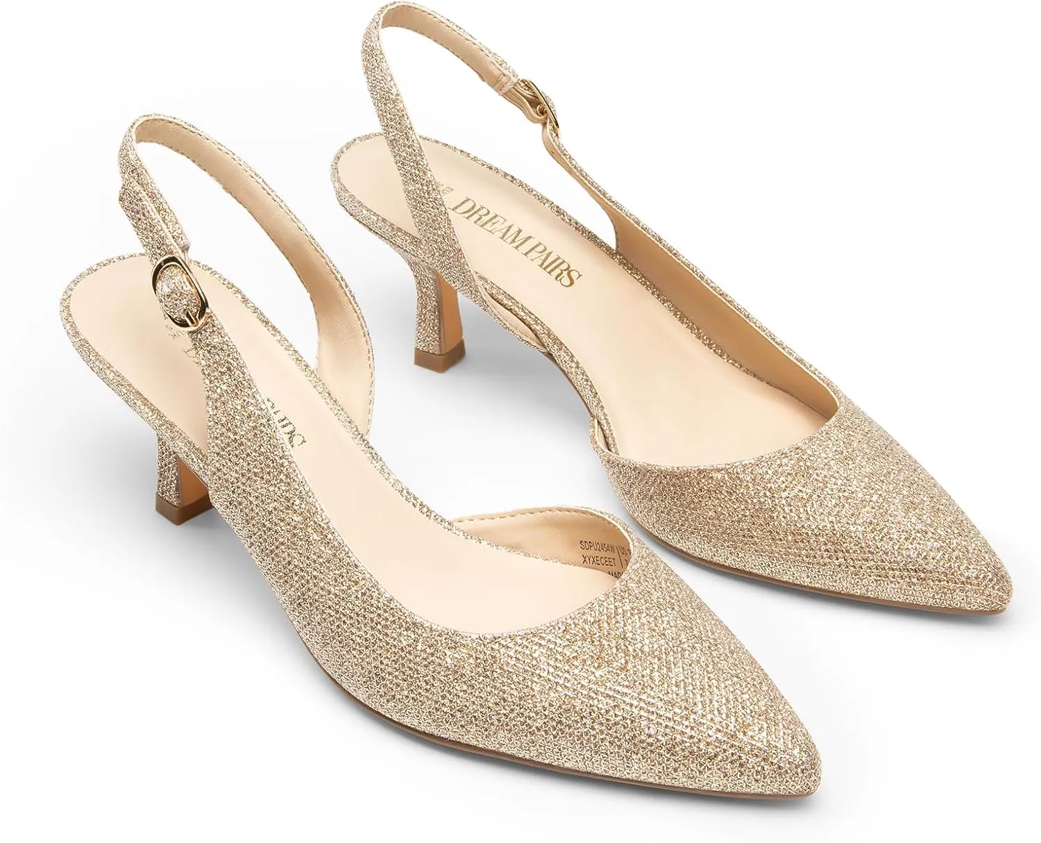 Party Wedding Sexy Casual Dress Shoes DREAM PAIRS Women's Kitten Heels Slingback Closed Pointed Toe Low Pumps Shoes monarch besiege experimental serigraphy duration Women 