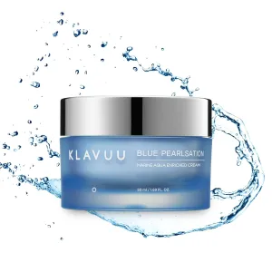 Perfect for Sensitive Skin Seeking Hydration and Radiance ?C 1.69 floz BLUE PEARLSATION MARINE AQUA ENRICHED CREAM - universe random Hypoallergenic Deep Moisturizer with Apple Water for Nourished, Balanced Skin, 