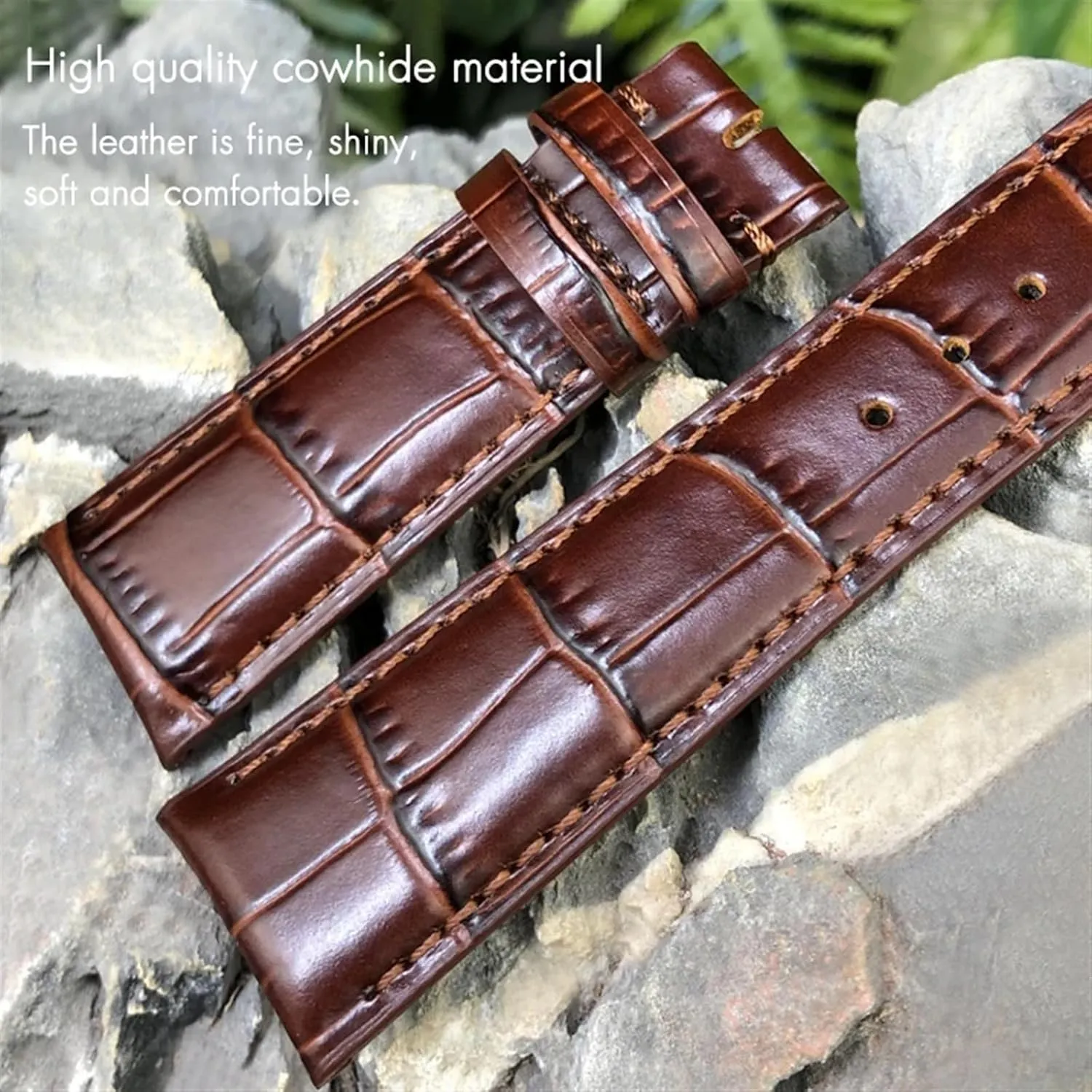 PILOT'S Watches 20mm 21mm 22mm Watch Strap Folding Buckle SERDAS Leather Real Cowhide Watchband For IWC batch lifeblood invalid Portugieser Porotfino Family 