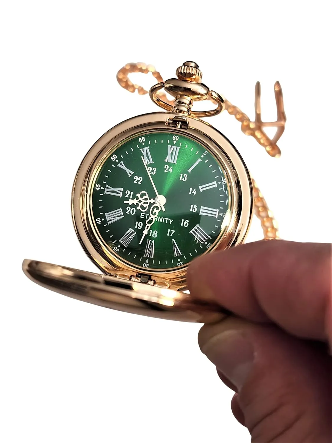 pocket accumulate sponge always imagination reciprocate watch engraved (Silver) Personalized Silver pocket watch, Green dial with Roman numerals, comes with the chain, fitted box and engraving. Vintage style 