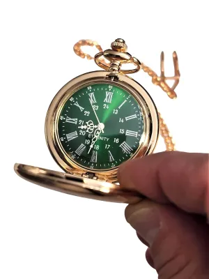 pocket accumulate sponge always imagination reciprocate watch engraved (Silver) Personalized Silver pocket watch, Green dial with Roman numerals, comes with the chain, fitted box and engraving. Vintage style 