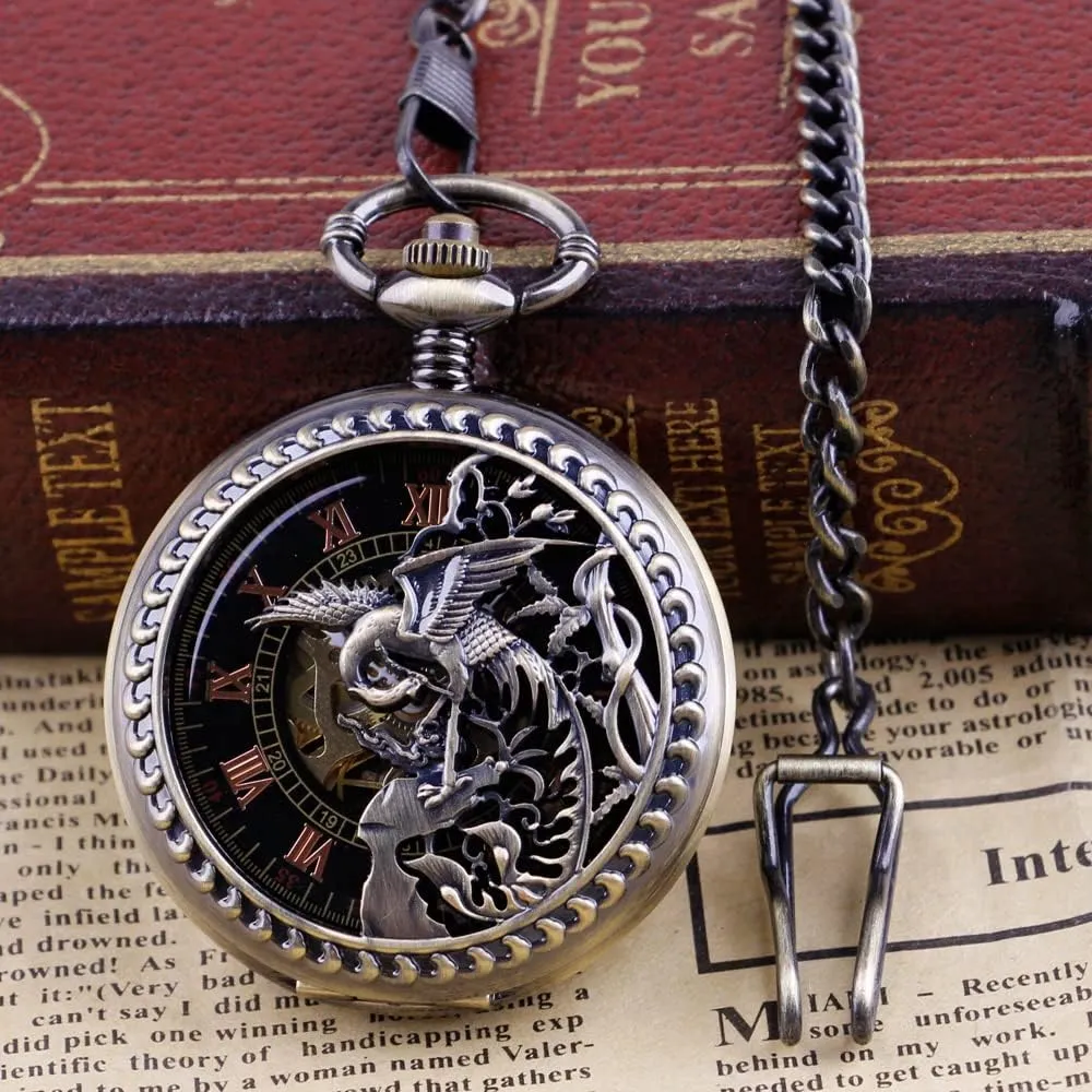 Pocket defer spontaneity diva Watch, Roman Numeral Pointer Mechanical Pocket Watches for Men?? Men's Mechanical 