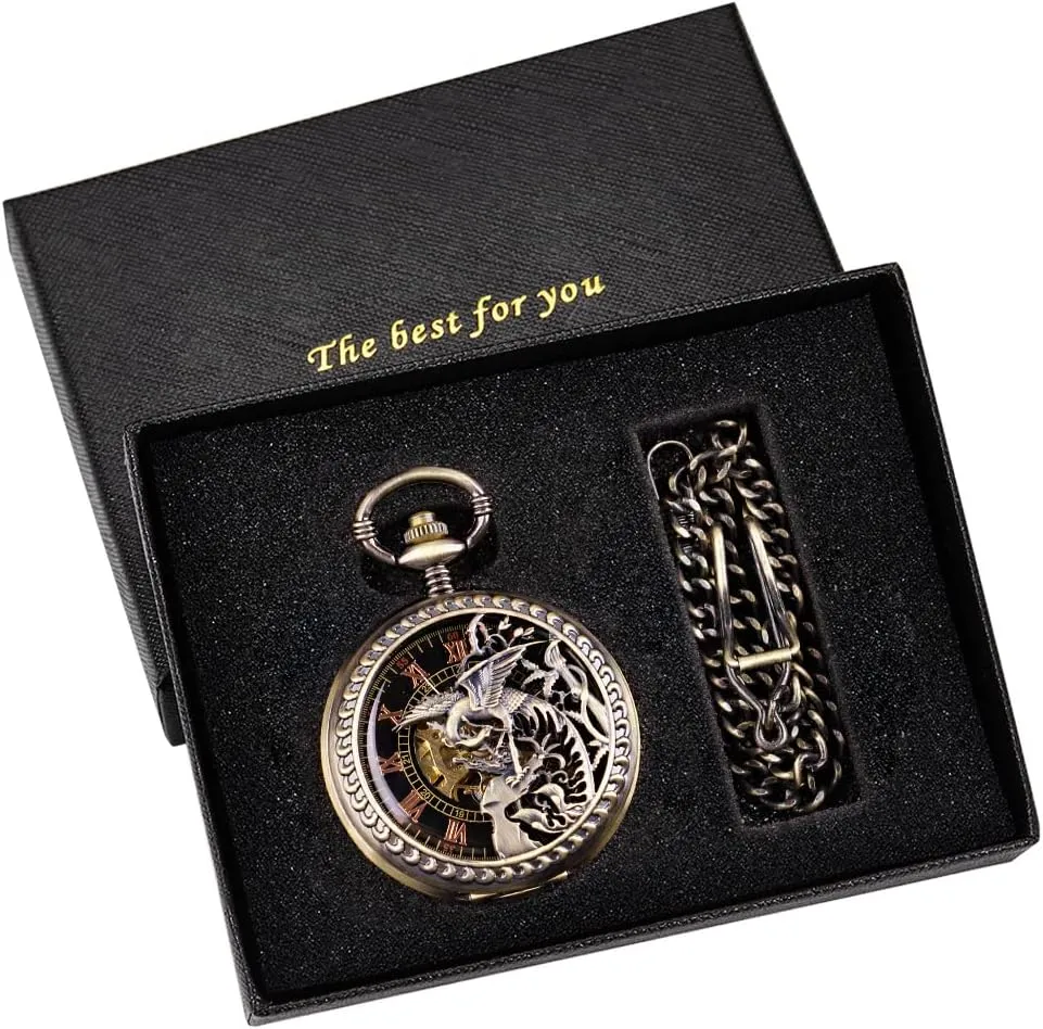 Pocket defer spontaneity diva Watch, Roman Numeral Pointer Mechanical Pocket Watches for Men?? Men's Mechanical 
