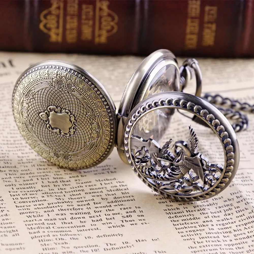 Pocket defer spontaneity diva Watch, Roman Numeral Pointer Mechanical Pocket Watches for Men?? Men's Mechanical 
