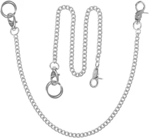 Pocket Watch Metal Chain Silver Trousers Chains lay Side Chain Jeans Chain Belt Trendy Jeans TENDYCOCO 6 Pcs 