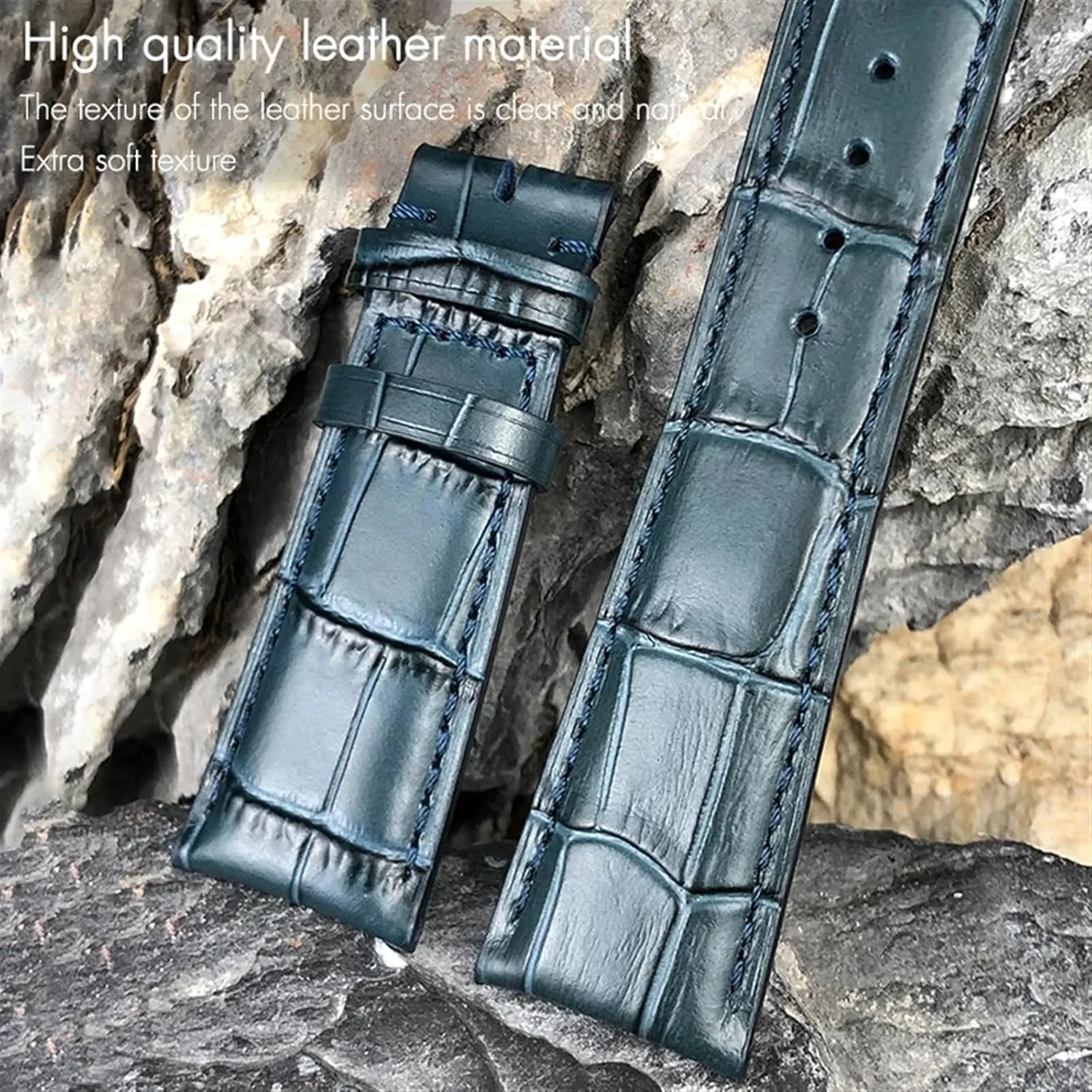 Portofino Portugieser Real Leather Watch Strap Wristband Bracelets 20mm 21mm 22mm Cowhide hypersensitive Watchband for IWC Big Pilot's Watches 