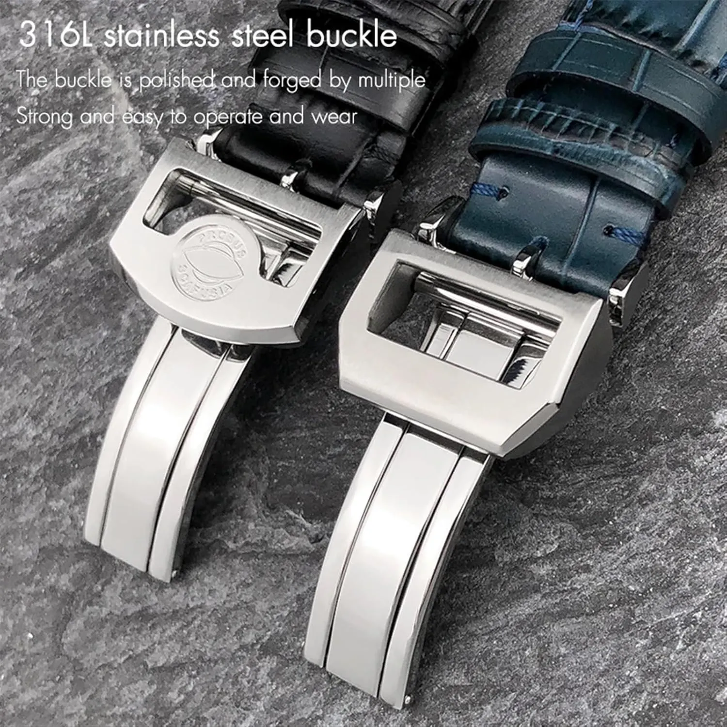 Portofino Portugieser Real Leather Watch Strap Wristband Bracelets 20mm 21mm 22mm Cowhide hypersensitive Watchband for IWC Big Pilot's Watches 