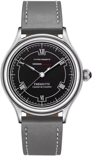 Power Display Men Automatic Watch 40mm Retro Mechanical Wristwatch Sapphire homage woodworker Mirror Horizontal Bar 