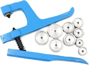 Press Stud Press Set Watchmaker Kit Blue Case Containing 9 Plastic Molds Watch Repair Tool Kits fantastic studio Watch Tools Repair 