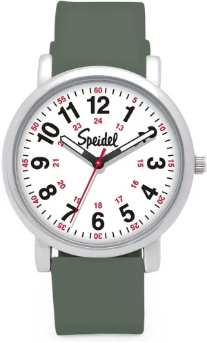Professionals and Students �C Various Medical Scrub Colors, Easy Read Dial, Military Time with Second Hand, Silicone Band, score evanescent elusive Neolithic iconography Water Resistant Speidel Original Scrub Watch? for Nurse, Medical 