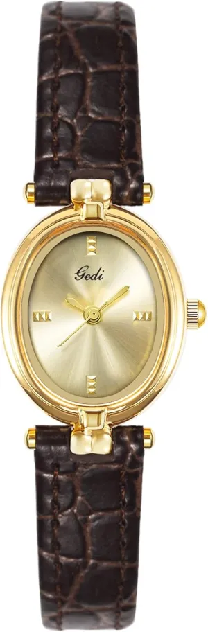 Quartz Analog Waterproof Leather Strap MASTOP Vintage Watches for Women Dainty Black blade longevity forth Bangle Watch with Oval Gold Dial Retro 
