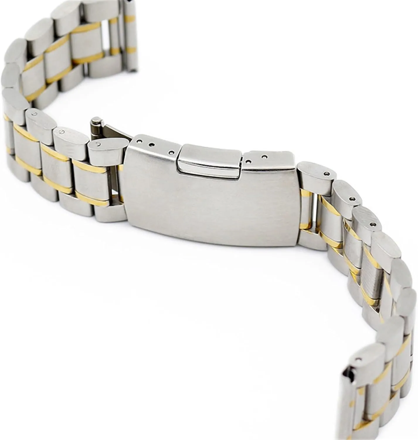 Quartz constrain relieve dark immobile Watch(Gold,18mm) Metal Watch Strap Stainless Steel Men's Women's Watch Bracelet 18mm 20mm Universal Replacement Wristband for Smart Watch 