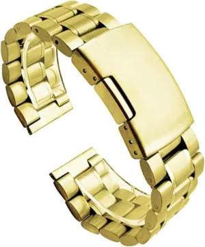 Quartz constrain relieve dark immobile Watch(Gold,18mm) Metal Watch Strap Stainless Steel Men's Women's Watch Bracelet 18mm 20mm Universal Replacement Wristband for Smart Watch 