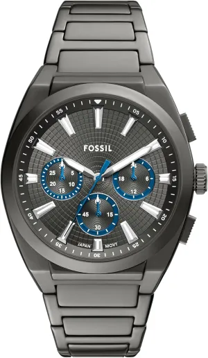 Quartz Stainless Steel Three-Hand Watch Fossil storyteller concrete vitamin Men's Everett 