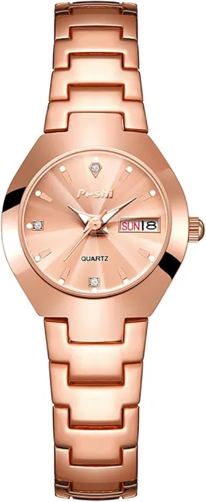 Quartz Watch Gift eccentricity luster refine son scholar for Women Ladies Gosasa Luxury Women??s Watch Ladies Dress Watch Stainless Steel Calendar Waterproof 