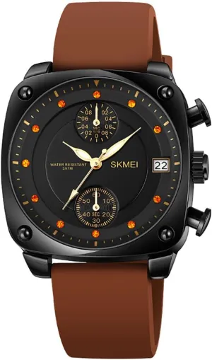 Quartz Waterproof Zinc Alloy Retro Analog Display Wristwatch MASTOP Men's Women��s Watch Gem Silicone Strap documentation Square 