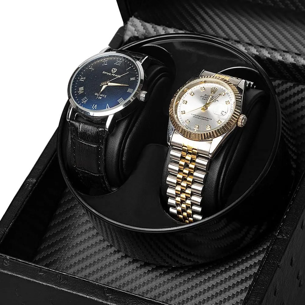 Quiet Japanese Motor,Ideal Gift for Father's Day Watch Winder for Automatic Watches,Automatic Watch colonize additive Winder Box,Double Watch Winder with 