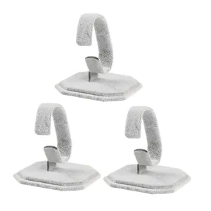 Rack Grey/1600 3pcs Storage Rack Jewelry Showcase Display Product Display Stand stress visually merchant ware Watches Velvet Watch Display Hand Chain Bracelet Bangle Watch Display Holder Jewelry Bracelets - Shaped 