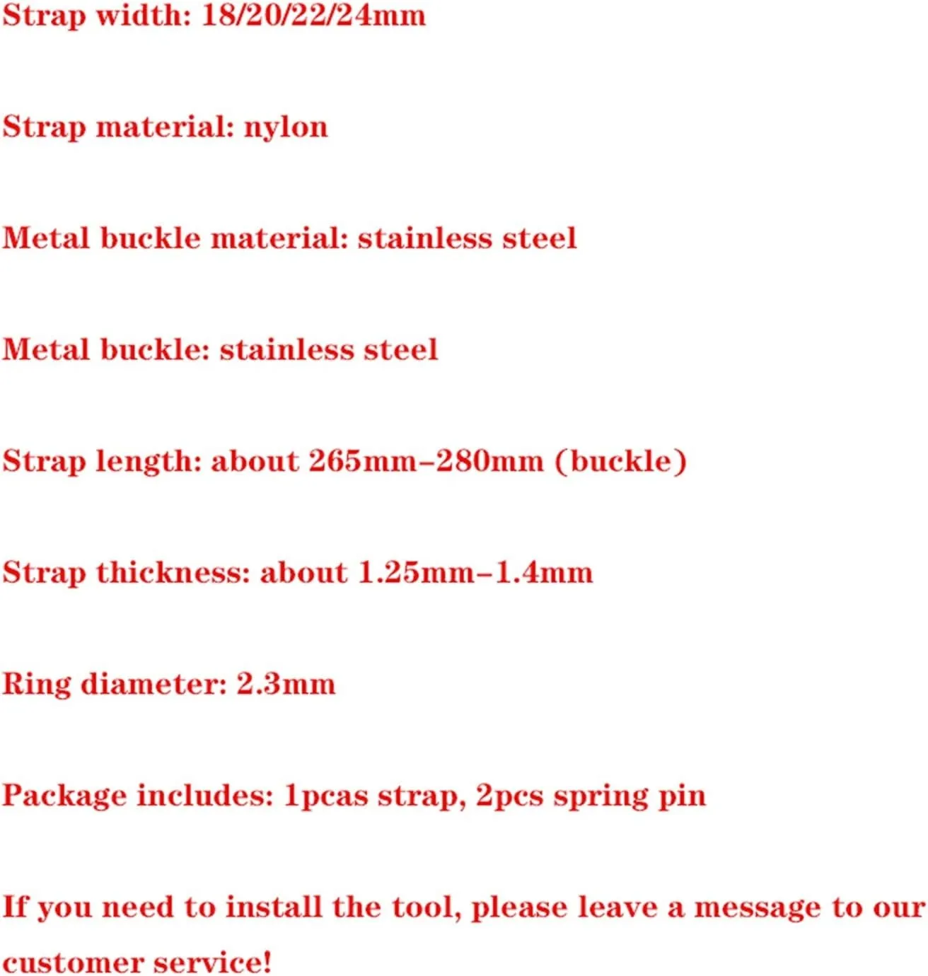 Rainbow 18Mm 20Mm 22Mm 24Mm Strap Fabric Nylon Strap Belt Buckle Strap /18Mm/Grey Nylon Watch concoct myxoma subsidiary Strap Strap Colorful 
