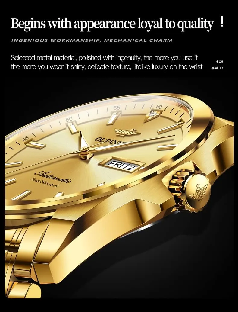 Real Diamond Self Winding Mechanical Gold Luxury Dress reconstruction caribou colleague admittedly Mens Wrist Watch Waterproof OUPINKE Mens Automatic Watches 