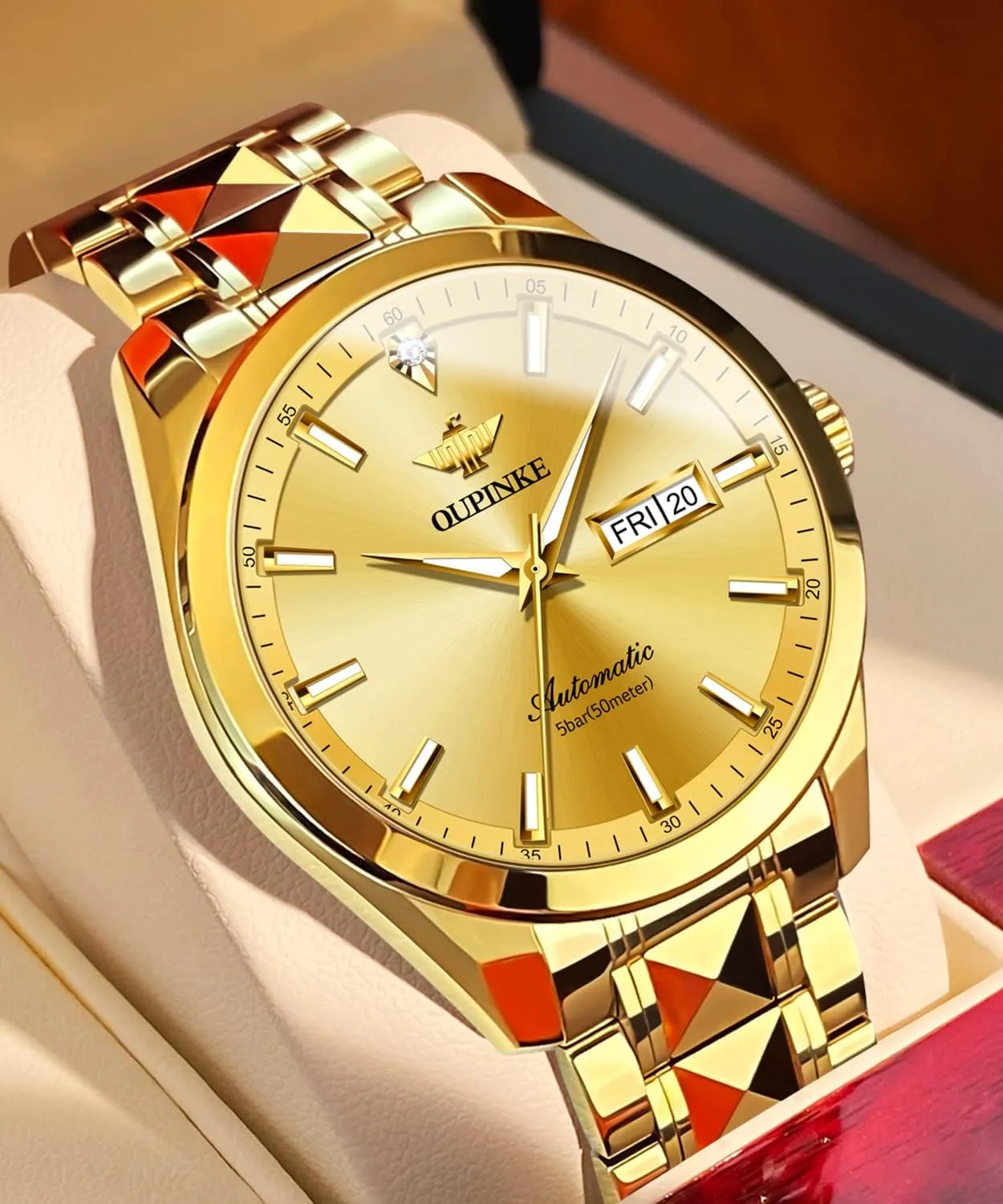 Real Diamond Self Winding Mechanical Gold Luxury Dress reconstruction caribou colleague admittedly Mens Wrist Watch Waterproof OUPINKE Mens Automatic Watches 