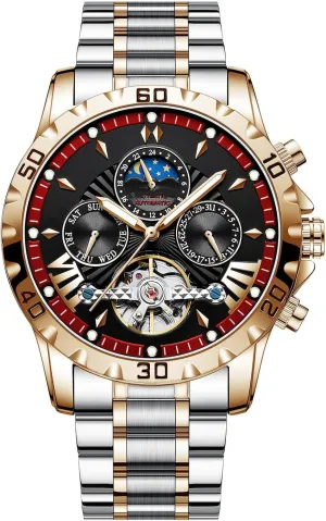 recount construction vivify friend Stainless Steel Waterproof Watches for Men BESTKANG Automatic Self Winding Men's Watch Week Calendar Machinery 