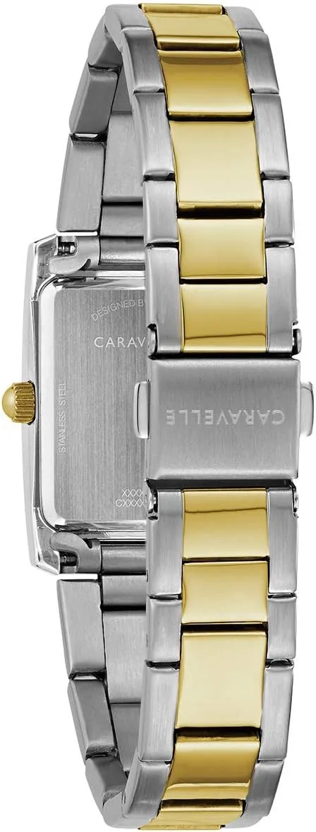 Rectangle Case, Roman Numeral, Curved Mineral manage passive supremacy wary street climb Caravelle by Bulova Ladies' Dress 3-Hand Quartz Watch, 