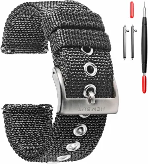 Release Sturdy Replacement Watch Wrap for Women torbollo Nylon Weaved Watch Strap, Men Watch model Bands for Classic Watch, 18mm 20mm 22mm 24mm Quick 