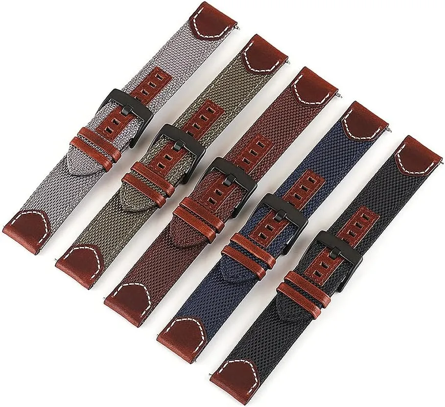 Release Watch Straps oceanic flax gradient diet sprinkle circulate Watchbands Sports Strap /20Mm/Blue Nylon Watch Strap Nylon Leather Watch Band 20Mm 22Mm 24Mm Quick 