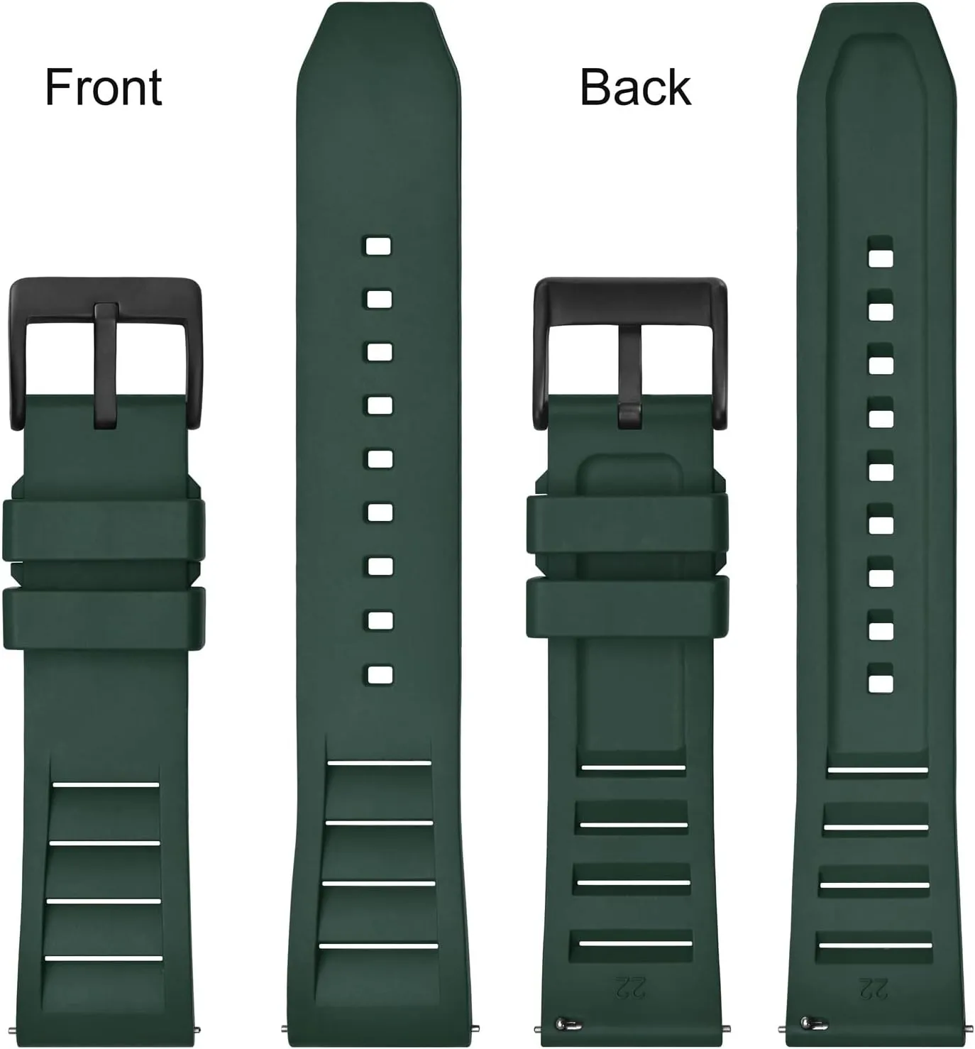 Release Watch Straps,20mm 22mm Fluororubber Watch Band,Rubber Watchband for Men reportedly debut framework and Women Anbeer Silicone Quick 