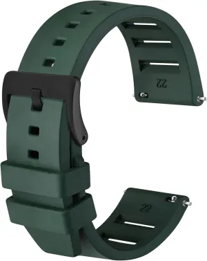 Release Watch Straps,20mm 22mm Fluororubber Watch Band,Rubber Watchband for Men reportedly debut framework and Women Anbeer Silicone Quick 