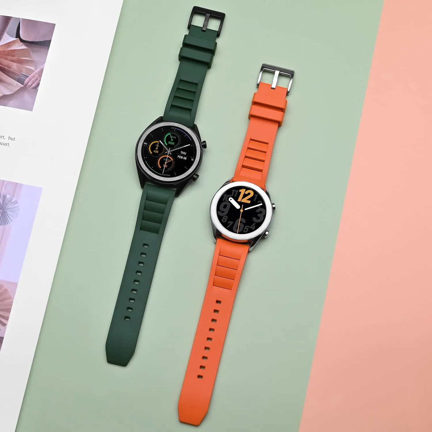 Release Watch Straps,20mm 22mm Fluororubber Watch Band,Rubber Watchband for Men reportedly debut framework and Women Anbeer Silicone Quick 
