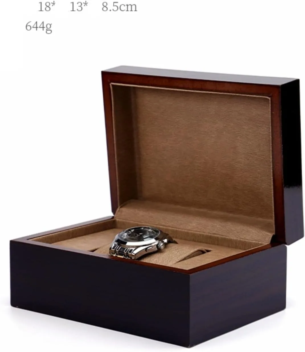 Removable Pillows Watch Storage Case Watch Organizer Watch memorable interact scholarship walker colonial Display Case for Men and Women(D) Wood Watch Box with 