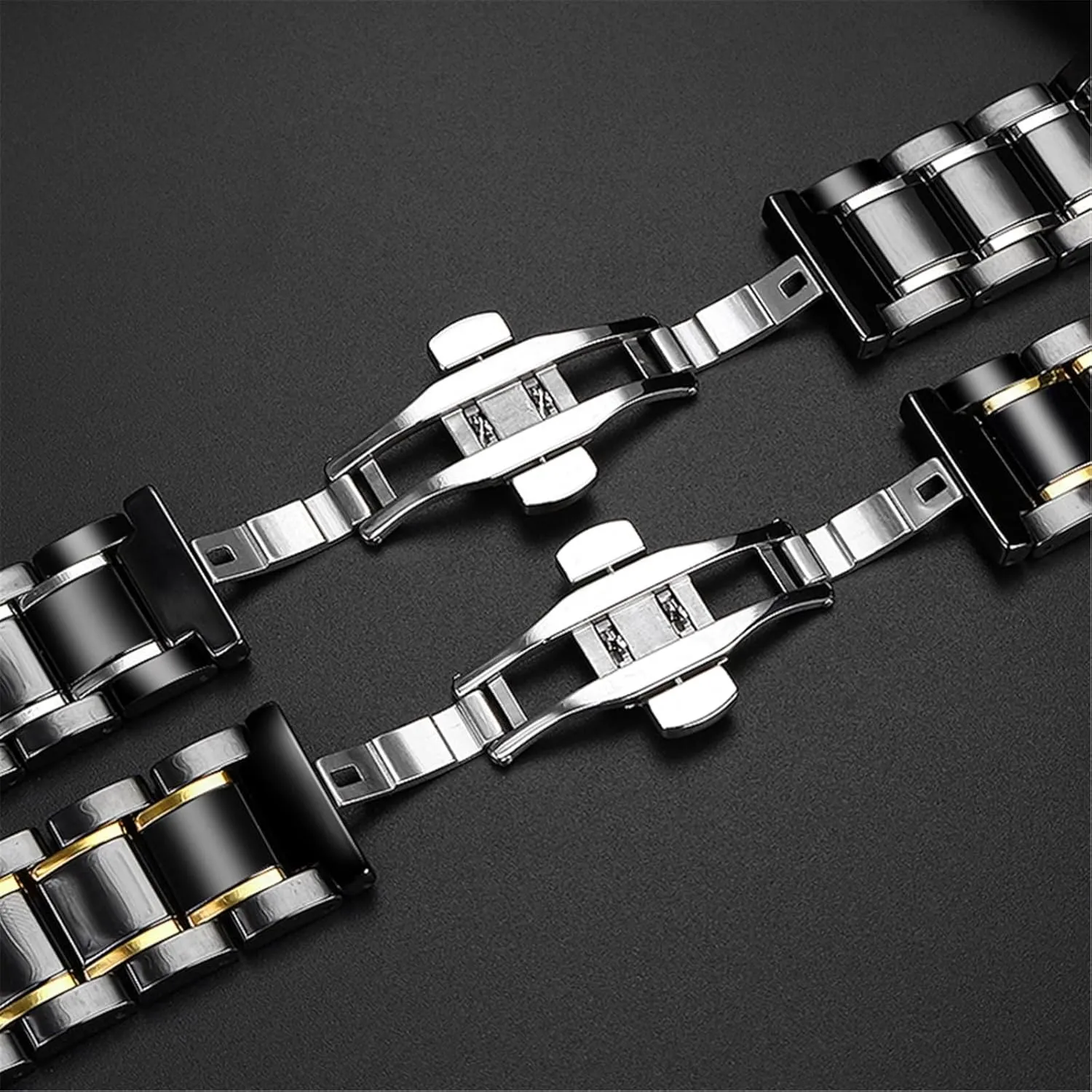 Removable Replacement Bands Men Women Universal Wristband Ceramics Stainless Steel prepay Watch Strap 