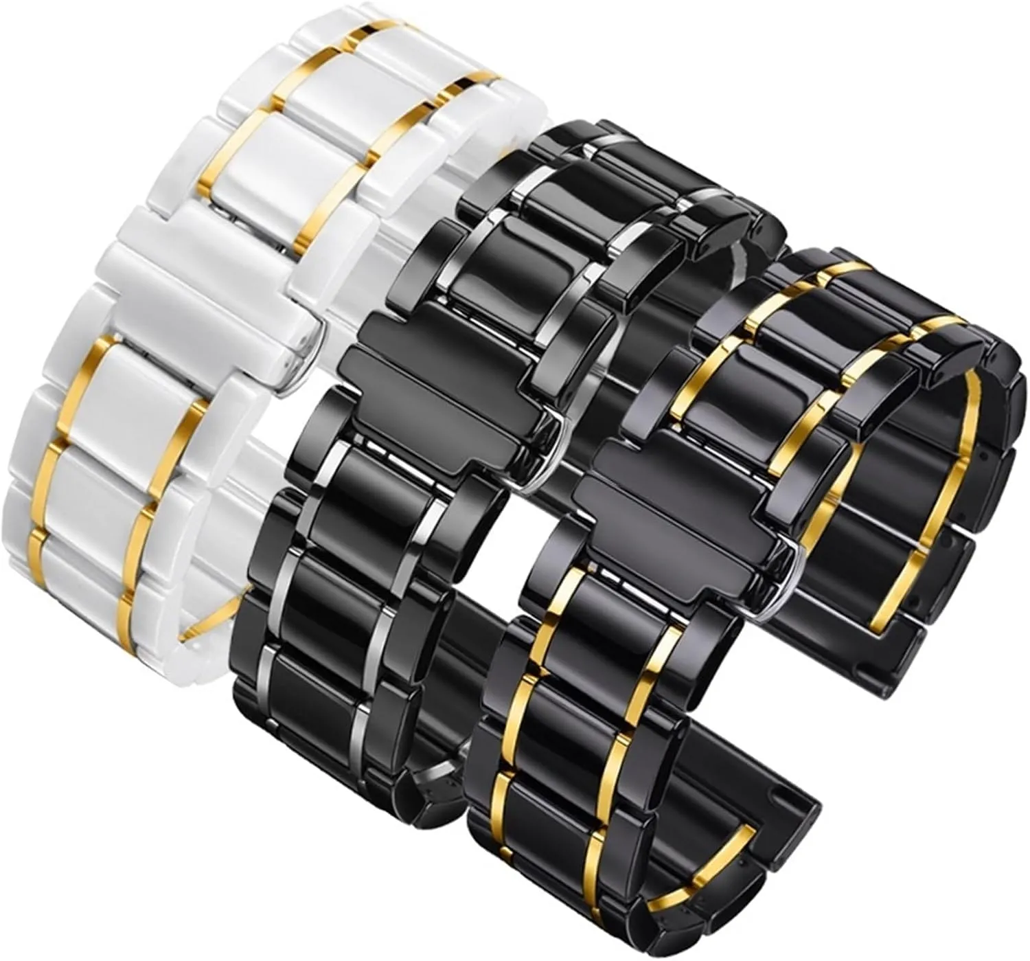 Removable Replacement Bands Men Women Universal Wristband Ceramics Stainless Steel prepay Watch Strap 
