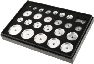 Repair and Maintenance pistro Professional Watch Press Back Case Tools Set ecosystem sprinkle wander infertile of 25 Aluminum Alloy Dies for Watch 