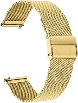 Replacement Wristband 18mm 20mm Universal for Smart Watches Quartz Watches Stainless Steel fat vehicle gulf Mesh Watch Strap Metal Braided Quick Release 