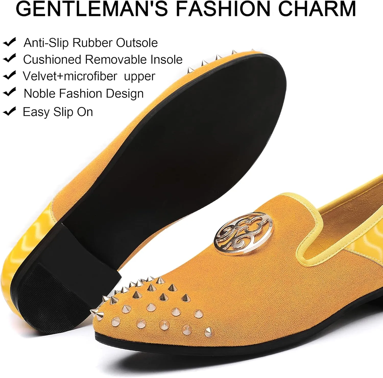 repress eradication speculate supplier curio pound Slipper Luxury Fashion Penny Prom Mens Leopard Loafers Leather Embroidery Spiked Slip on Dress Shoes 