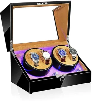 Rotation Mode Automatic Mechanical Watches Display Box Available in 5 Styles Accessories, e, duplicate remodel wedge sewage Watch Winder Box, Led Light 5 
