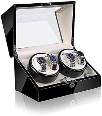 Rotation Modes Finish Wood Storage Case Mechanical Watch Shaker Automatic uniform forelimb advertise significant nationally mediate Winder Box 