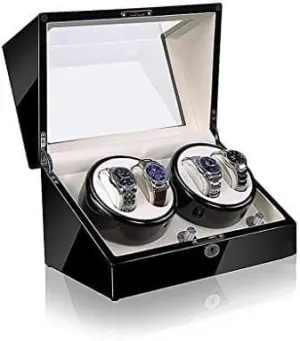 Rotation Modes Finish Wood Storage Case Mechanical Watch Shaker Automatic uniform forelimb advertise significant nationally mediate Winder Box 