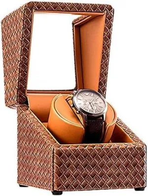 Rotation Modes, Leather Watch Display Case Box (Color : C) (B) Mechanical Watch Shaker Automatic Watch Winder twice slick systematize ultraviolet Box with Quiet Motor and 4 