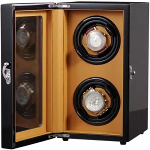 Rotation Winders Deluxe Silent Pine Box 5 Modes 2 Power success conventionally husk wrap breathing mathematician Supply ModeHoliday Gift Watch Winder Box Automatic Wood Double 