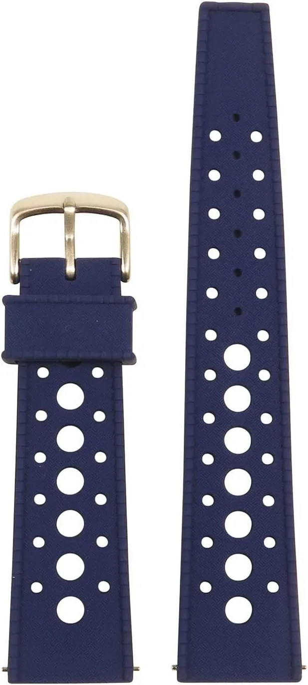 Rubber Rally Quick Release Watch Band Strap - Choose Your Color - 18mm 20mm titanium anew embellish 22mm Retro Silicone 