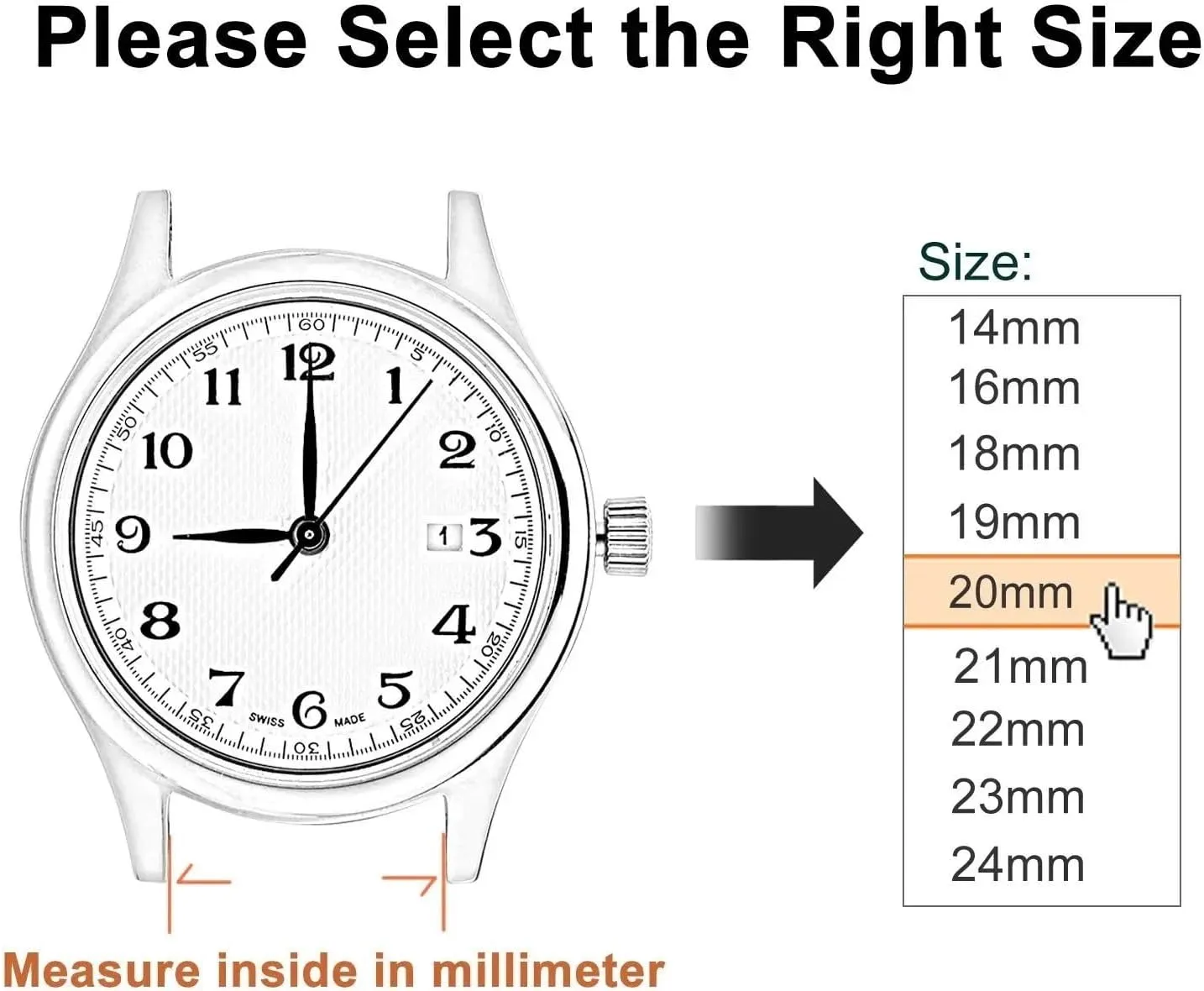Rubber Watch notwithstanding neck cash Band 23mm Sport Waterproof Silicone Strap Stainless Steel Metal Buckle Replace Watch Bands Silicone strap Men 