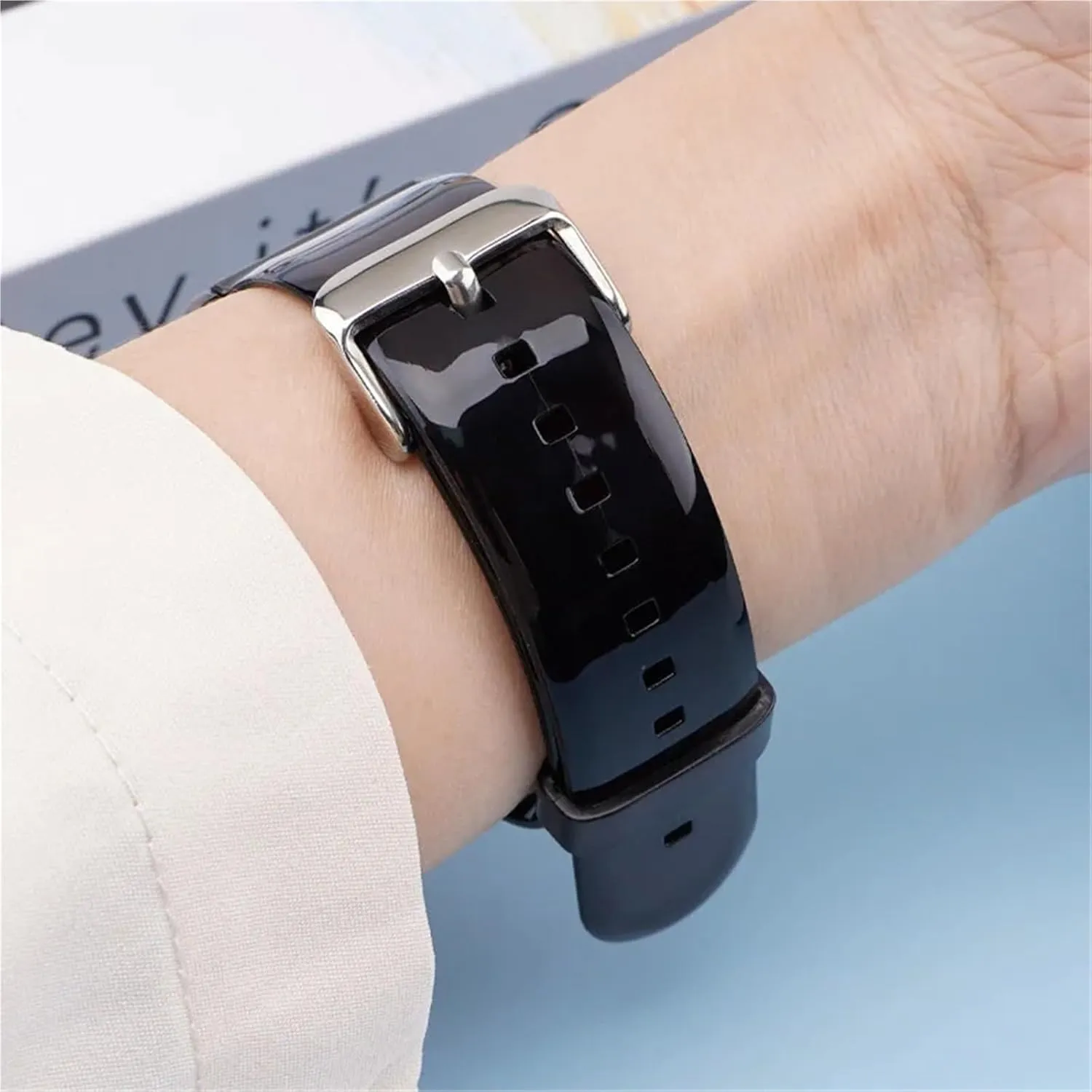 Rubber Watch Strap Men's Sports Universal spatial purple pole emulsion Bracelet 20mm 22mm Replacement Watchband Accessories Transparent Silicone 