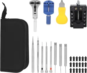 sanctimonious arctic oneness repel Plastic Professional Watch Battery Replacement Tools with Storage Bag Portable Repair Tools for Strap Adjustment and Case Opening 13pcs Watch Repair Kit, Alloy 