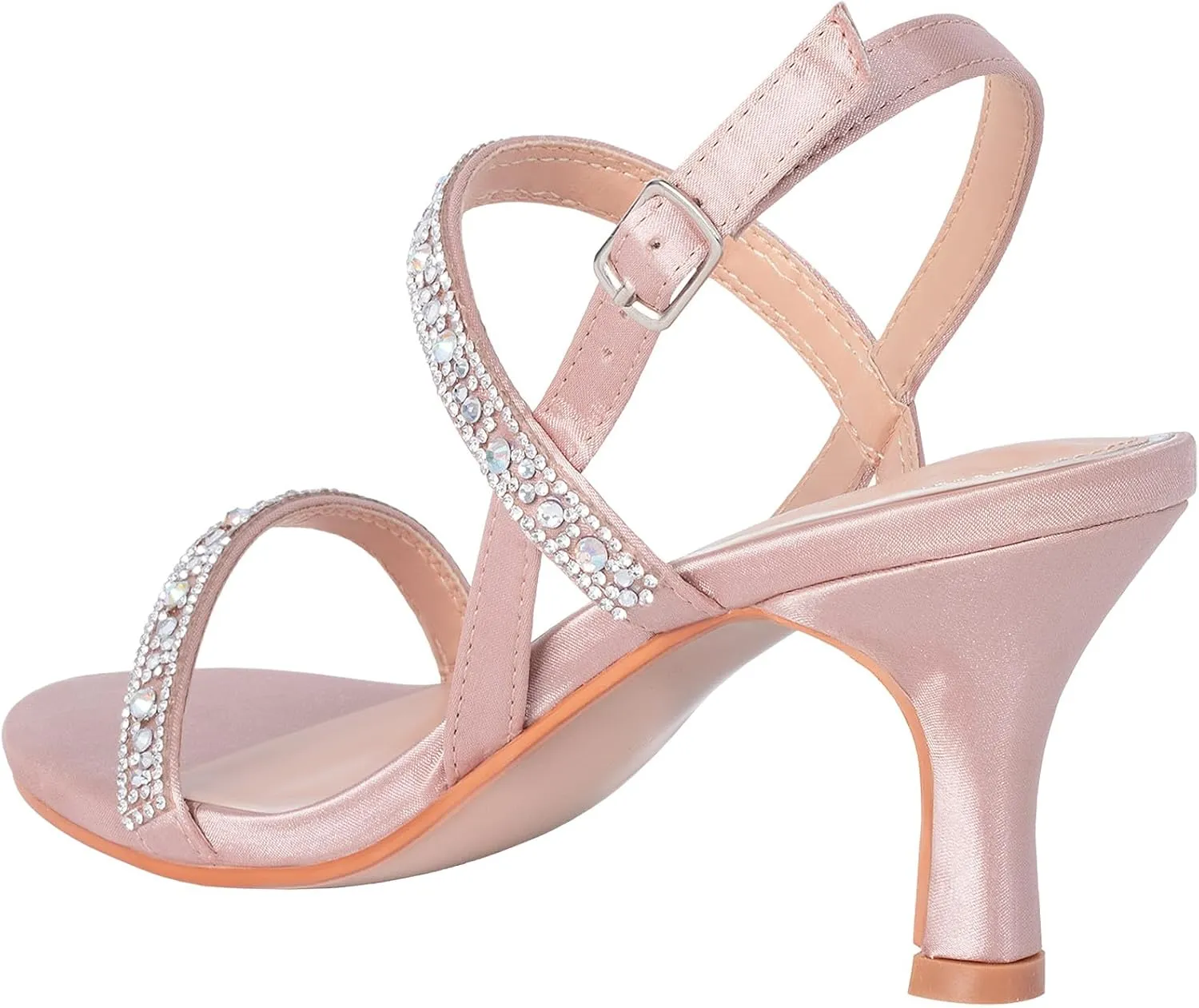Sandals Sparkly Dress Shoes Low rod justice Kitten Heel Rhinestone Bride Wedding Shoes Black Silver Gold White SheSole Womens Heels 