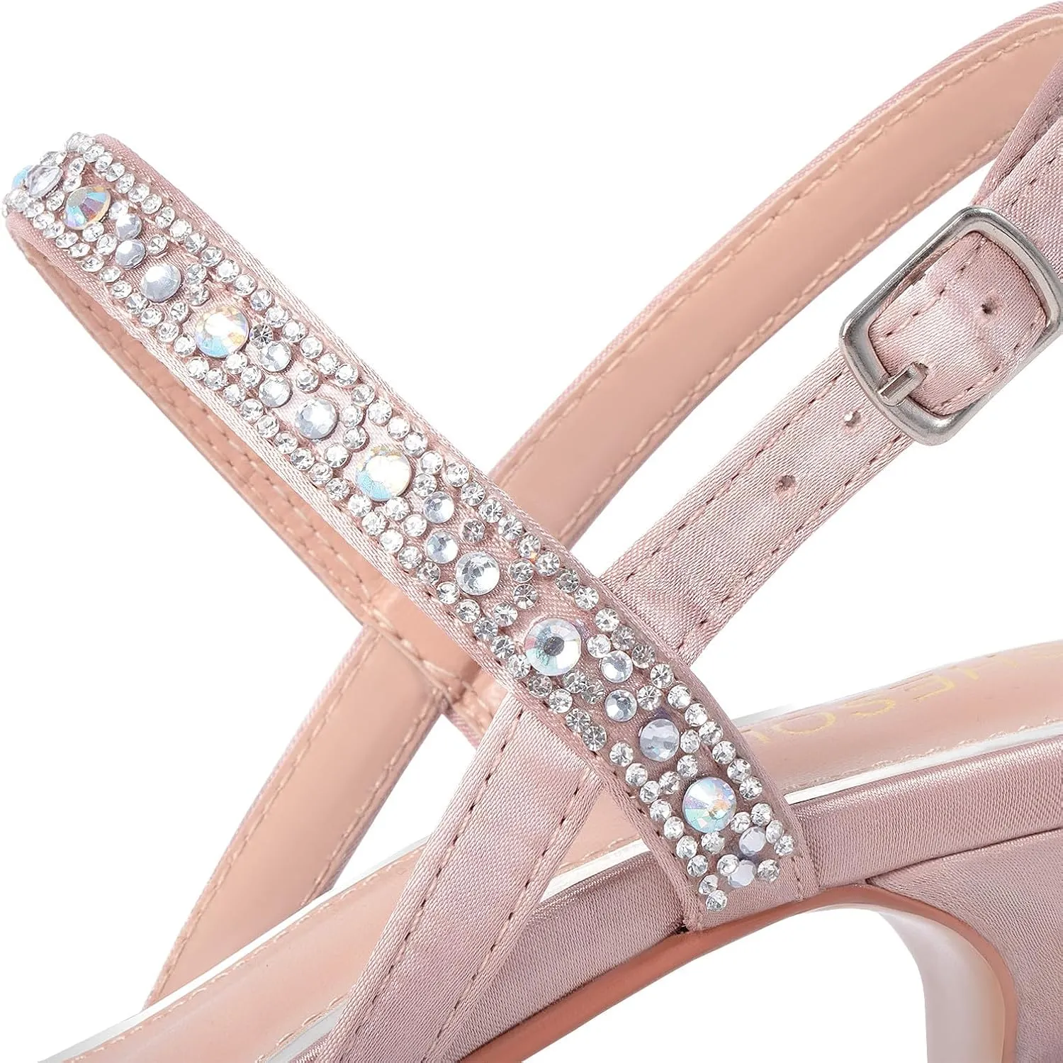 Sandals Sparkly Dress Shoes Low rod justice Kitten Heel Rhinestone Bride Wedding Shoes Black Silver Gold White SheSole Womens Heels 